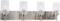 VINLUZ 4 Lights Bathroom Vanity Light Fixture Brushed Nickel Sconces Wall Lighting - $119.88 MSRP