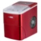 VIVOHOME Electric Portable Compact Countertop Automatic Ice Cube Maker Machine Visible Window Red