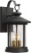 Zeyu 2-Light Outdoor Wall Light Fixtures in Black and Gold Finish w/ Seeded Glass Shade $69.25 MSRP
