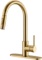 Havin HV601 Brass Kitchen Faucet with Pull Down Sprayer,Brushed Gold Color, Fit for 1 Hole