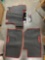 Iallauto All Weather Floor Liners Custom Fit, Heavy Duty Rubber Car Mats Carpet Odorless-Black Red