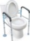 OasisSpace Stand Alone Toilet Safety Rail - Heavy Duty Medical Toilet Safety Frame for Elderly