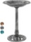 VivoHome 28 Inch Height Polyresin Lightweight Antique Outdoor Garden Bird Bath Gray $33.99 MSRP