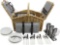 HappyPicnic 'Huntsman' Willow Picnic Hamper for 4 Persons (C15-225AM)