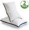 AiAngu Pillows for Sleeping, 2 Pack Premium Hotel Bed Pillows?Breathable Gel-Fiber Down Alternative