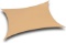 YGS 20ft x 20ft Oversized Sun Shade Sail UV Block Fabric Patio Shade Sail in Color Sand $93.00 MSRP