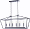 Homenovo Lighting Marden 6-Light Island Chandelier, Matte Black $252.00 MSRP