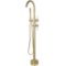 SHAMANDA Freestanding Bathtub Faucet Bath Tub Filler Faucet with Hand Shower Brushed Gold