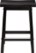 AmazonBasics Classic Solid Wood Saddle-Seat Counter Stool with Foot Plate