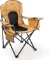 Arrowhead Outdoor Deluxe Camp Chair with Integrated Cooler and Cup Holder (Tan)