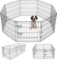 Pet Playpen Puppy Playpen Kennels Dog Fence Exercise Pen Gate Fence Foldable Dog Crate 8Panels