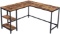 HOOBRO L-Shaped Computer Desk, Rustic Brown BF35DN01