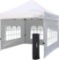 CRINEX 10Ft X 10Ft White Pop Up Portable Shade Instant Folding Outdoor Gazebo Canopy Tent