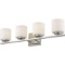Emliviar 4-Light Bathroom Vanity Light Fixture, Brushed Nickel Finish 21002-4B - $75.75 MSRP