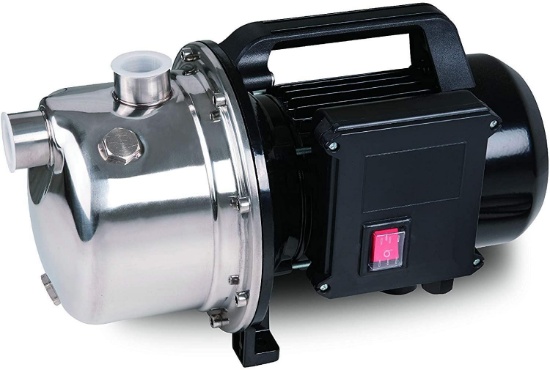 Lanchez 1 HP Shallow Well Pump Portable Stainless Steel Water Sprinkler Irrigation Pump $109.95 MSRP
