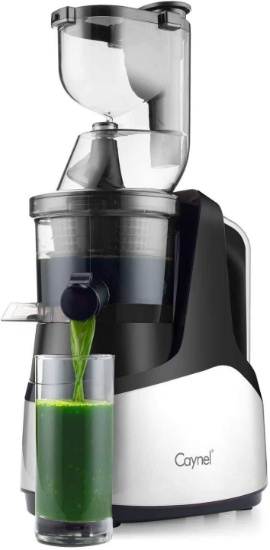Caynel Slow Masticating Juicer Cold Press Extractor with 3" Wide Chute for Fruits $99.99 MSRP