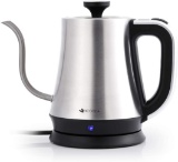 Electric Gooseneck Kettle, VICOODA Tea Watter Kettle Stainless Steel 1L Coffee Kettle, 1000W
