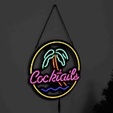 Cocktail LED Neon Sign Light Cafe