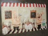 Chef Kitchen Mat Rug Bistro Chefs Decor