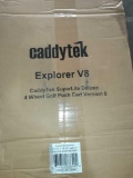 CaddyTek The Explorer V8 SuperLite 4 Wheel Golf Push Cart