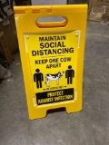 Social Distancing Signage Stand