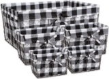 DII Vintage Chicken Wire Baskets for Storage Removable Fabric Liner Z02319, Set of 5 - $39.70 MSRP