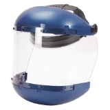 Sellstrom S38110 Series Blue Plastic Crown/Chin Guard Clear Window Protective Faceshield