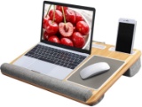 Huanuo Lap Desk - Fits up to 17 Inches Laptop Desk, Built in Mouse Pad and Wrist Pad - $59.97 MSRP