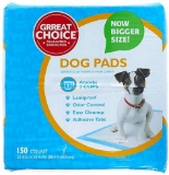 Grreat Choice Dog Pads, 150 Count - 1 Pack (B0779S772K) - $49.78 MSRP