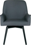 Studio Designs Home Contemporary Spire Luxe Swivel, Rotating, Upholstered, Accent Dining/Office