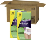 Always Discreet Incontinence & Postpartum Underwear for Women, X-Large, 52 Count, $37.02 MSRP