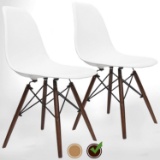 UrbanMod Mid Century Modern Style Chairs The 'Easy Assemble DSW Ergoflex Abs Plastic and 'One Wipe