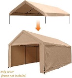 Abba Patio 12 x 20-Feet Carport Replacement Top Canopy Cover
