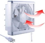 Sailflo 10 Inch Exhaust Shutter Fan 2-Way Linkage Blower 470 CFM Strong Reversible Airflow Wall