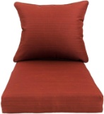 Sunjoy S-PL062PFB-O 2-Piece Chair Deep Seating Outdoor Cushion, Paprika $214.00 MSRP