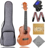 Ranch Concert Ukulele Ranch 23 inch Professional Wooden Ukelele Instrument Kit $59.49 MSRP