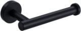 Nolimas Matte Black Toilet Paper Holder SUS304 Stainless Steel Half Open Round Wall Mount $12.89MSRP