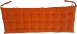 Indoor Outdoor Patio Bench Cushion, Orange 2 Pieces