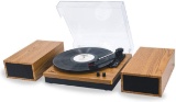 LPandNo.1 Retro Belt-Drive Bluetooth Turntable with Separable Stereo Speakers - $109.99 MSRP