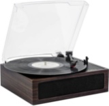 LP and No.1 3 Speed Belt-Drive Bluetooth Turntable with Stereo Speakers, Vintage Vinyl Record Player