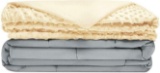 Quility Premium Adult Weighted Blanket and Removable Cover - 20 lbs - 86