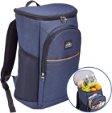 Outrav Blue Camping Backpack Cooler ? Fully Insulated Cooling Bag with 3 Zippered Compartments