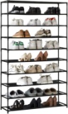 YOUDENOVA 10 Tiers Shoe Rack 50 Pairs Tall Shoe Rack Organizer, Black - $33.99 MSRP