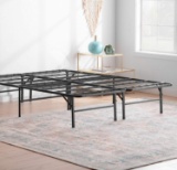 Linenspa 14 Inch Folding Metal Platform Bed Frame- Queen - $84.99 MSRP