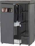 Simple Houseware Freestanding Cloths Garment Organizer Closet with Cover (BO-018-4)