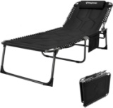 KingCamp 4-Fold Oversize Folding Chaise Lounge Chair $139.99 MSRP