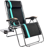 Portal Oversized Padded Zero Gravity Chair, XL Seat Adjustable Patio Lounge Recliner $133.99 MSRP