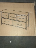 WLIVE Dresser with 5 Drawers, Fabric Storage Tower, Organizer Unit for Bedroom, Hallway