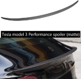 TOPlight Model 3 Spoiler Tesla Model 3 Real Carbon Fiber Rear Trunk Spoiler