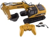 Hulna 11 Channel Full Functional Remote Control Excavator Tractor Construction Toy, Metal Shovel